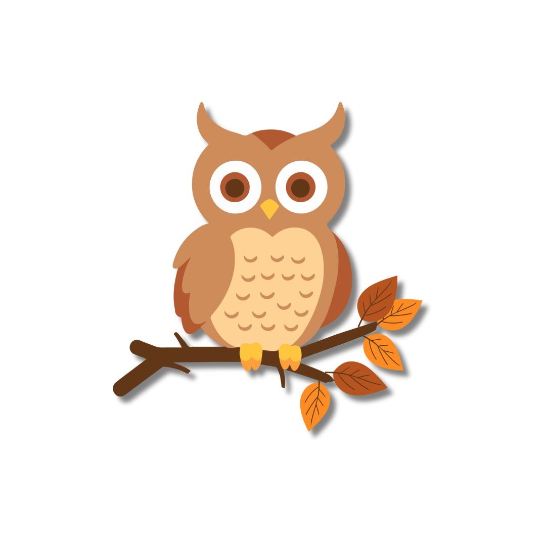 Eine Comic - Eule für die Gruppe